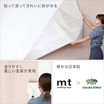 Amazon.co.jp: 壁紙屋本舗 マスキングテープ mt casa paintable
